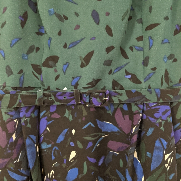 Anne Klein Midi Belted Dress Size 8 - Picture 3 of 3